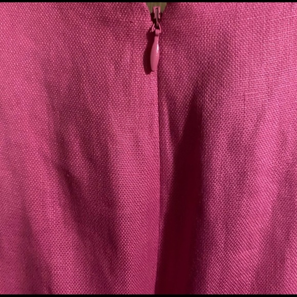 Ralph Lauren linen A line dress bright pink color, size 4 - Picture 5 of 7